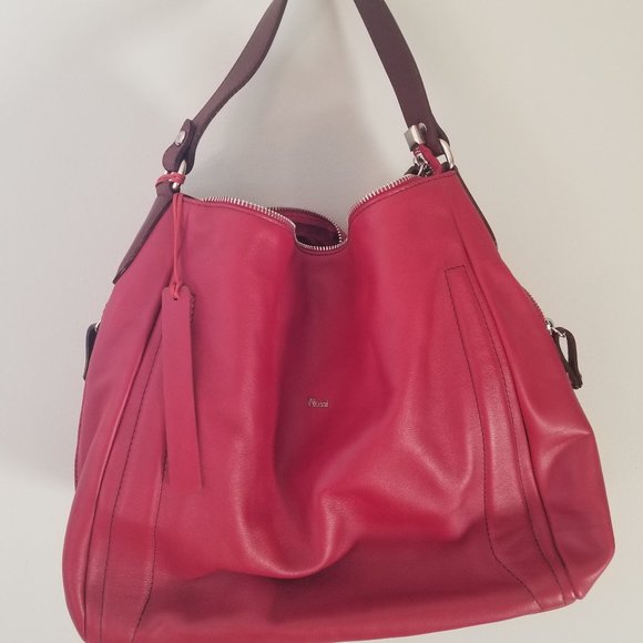 Bruno Rossi Red Leather Purse NEVER WORN - Picture 2 of 3